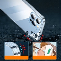 Étui de téléphone portable transparent en TPU transparent de luxe pour iPhone 15 16 Pro Max 14, protection de téléphone portable