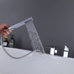 Robinet de <span class=keywords><strong>douche</strong></span> cascade simple en laiton moderne, finition chrome poli, avec cartouche céramique, jet doux, ensemble de <span class=keywords><strong>douche</strong></span> encastré pour montage sur plan de bain - Product Image 5