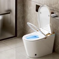 Nouveau design CUPC Intelligent cuvette de toilette pied capteur automatique chasse électronique toilette intelligente
