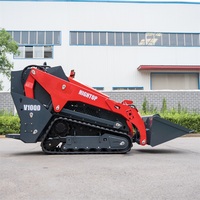 Chargeuse compacte sur chenilles en promotion, 1564 kg, moteur diesel 17,1 kW, avec chenilles en caoutchouc pour chantier et location