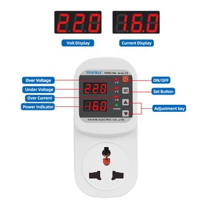 Automatischer Spannungs- und Stromschutz-Steckdosenadapter AC 220V 110V Einstellbar 16A Überspannungsschutz EU-Stecker Sicherheitsschutz - Product Image 6