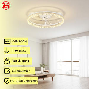 Durable Modern 6-Speed LED Plastic <b>Ceiling</b> <b>Fan</b> <b>Light</b> 5 Blades 20inches BLDC Motor Smart Silent <b>Remote</b> <b>Control</b> Reversible Outdoor - Product Image 1