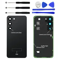 Pour Samsung Galaxy S22 S23 Plus boîtier Ultra cadre moyen + couvercle arrière de batterie avec caméra