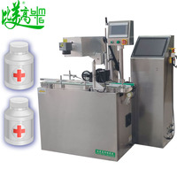 Machine de marquage laser UV pour la séparation des bouteilles, la date, le code QR, le code réglementaire des médicaments, le code-barres, l'association en temps réel, traçabilité de la chaîne complète