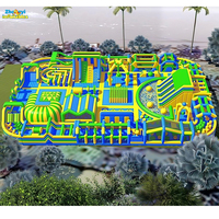 Grand parc d'attractions gonflable à thème sportif, aire de jeux intérieure avec trampoline, parc d'attractions gonflable à vendre
