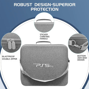 กระเป๋าเก็บของ PS5 Pro แบบแข็ง กระเป๋าสะพายไหล่ป้องกัน กระเป๋าใส่เครื่องเล่นเกมขนาดใหญ่ - Product Image 2