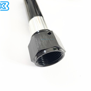 An4 An6 An8 An10 E85 Ống Dẫn Dầu PTFE Dây Dẫn Nhiên Liệu Với Ống Thẳng Màu Đen Nhôm Cái Xoay Uốn Một Phụ Kiện - Product Image 4