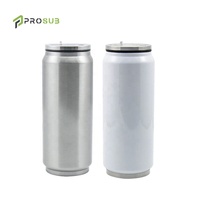 Ti3-sonde — gobelet en verre isolé pour Sublimation, bouteilles d'eau, à Double paroi, 500 ml, 14oz, Soda, Cola, blanc, prêt à emporter