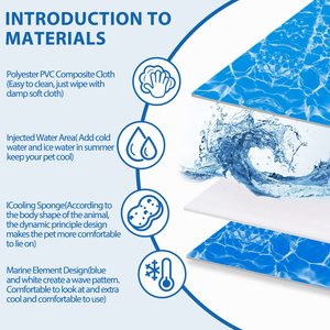 Langlebige Recycling-Wasser injektion Machen Sie Hund Cool Mat Pet <span class=keywords><strong>Cooling</strong></span> Sleep <span class=keywords><strong>Pad</strong></span> Coole Bett matten für große Hunde Katzen - Product Image 3