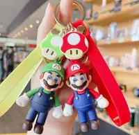 Hot Selling Decoratie Geschenken Anime Figuur Souvenir 3d Super Mario Bros Pvc Rubber Llaveros Sleutelhanger