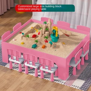 Grande Tavolo Multifunzionale per Giochi con Sabbia per Bambini 4-6 Anni, Set da Gioco per Asili e Centri Commerciali - Product Image 2
