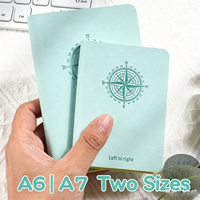 Carnet de notes personnalisé avec logo, format A6 A7, mini journal ligné, couverture en PU, bloc-notes portable, gravable, cadeau d'affaires, bureau, 100 feuilles