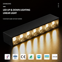 Светодиодный линейный подвесной светильник Smart RGB+CCT с синхронизацией музыки (вверх/вниз), управлением по Bluetooth и через приложение, с регулировкой яркости, для дома/офиса