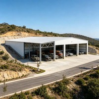 Garage in Struttura d'Acciaio Monostrato con Supporto Ingegneristico Avanzato per Parcheggio Veicoli in Aziende Agricole e Siti Industriali