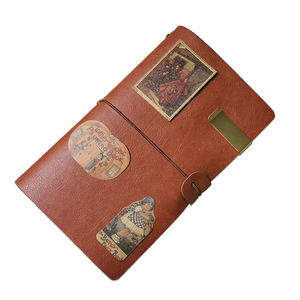 Cổ Cổ Điển Da Tạp Chí Máy Tính Xách Tay Tùy Chỉnh Chính Hãng Da Refillable Xoắn Ốc Phong Cách PU Gỗ Bìa Du Lịch Của Nhật Ký - Product Image 1