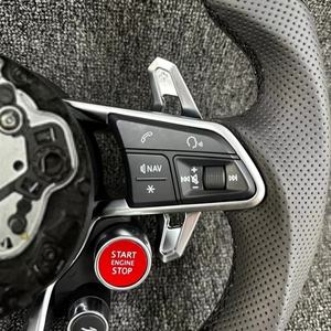 Volant en cuir semi perforé avec bouton de démarrage pour <span class=keywords><strong>Audi</strong></span> A3 A4 A5 A6 A7 S5 S7 RS3 RS6 RS7 C7 C8 B8 B9 <span class=keywords><strong>RSQ5</strong></span> - Product Image 5