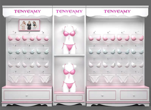 Design d'Interni per Negozio di Intimo <span class=keywords><strong>Sexy</strong></span>, Arredamento Espositivo per Biancheria Intima Femminile - Product Image 4