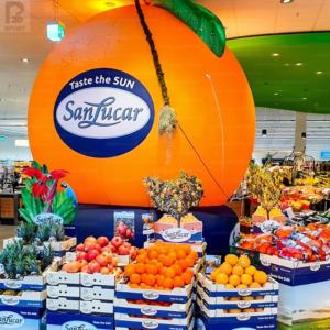 Modèle gonflable personnalisé orange, décoration de fruits commerciale en tissu Oxford pour événements, promotion de marque/supermarché - Product Image 2