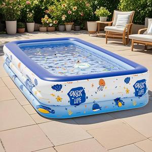 Piscina Inflable Grande <span class=keywords><strong>para</strong></span> Familias, Interior/Exterior, <span class=keywords><strong>para</strong></span> Bebés y Niños, Ideal <span class=keywords><strong>para</strong></span> Recién Nacidos - Product Image 4