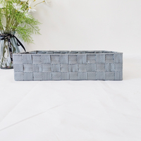 Panier de rangement en nylon tissé, organisateur de séparation, boîte de bureau pour un rangement efficace