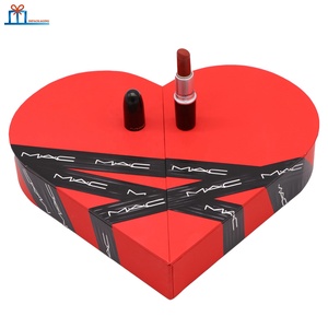 Custom magnetic paper cardboard heart shaped boxes for lipstick luxury valentines day gifts box valentine boxes