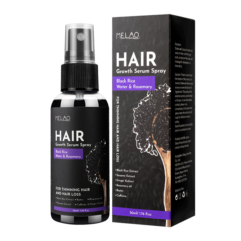 BLACK RICE WATER & ROSEMARY HAIR GROWTH SERUM SPRAY
