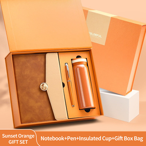 Khuyến mại mặt Hàng quà tặng sang trọng biểu tượng tùy chỉnh PU máy tính xách tay kế hoạch điều hành Tạp Chí da với bút và Phích cup - Product Image 3