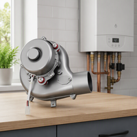 Motor DC Tanpa Sikat 24V 36W Blower Sentrifugal 2900RPM dengan Impeller Paduan Aluminium untuk Sistem Pembuangan Gas Boiler yang Dipasang di Dinding.