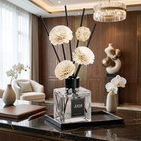 Diffuseur de roseaux à la lavande, diffuseur d'arômes en rotin naturel avec huile essentielle pour la relaxation du sommeil, chambre à coucher, spa