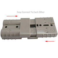 Kabel Konektor Baterai Abu-abu Berkualitas Tinggi 50A, Kabel Harness Konektor Cepat, Housing Pemutus Konektor 2-Pole