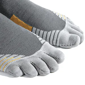 Chaussettes personnalisées à cinq orteils, chaussettes antidérapantes de haute qualité, chaussettes de sport à compression à séchage rapide