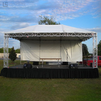 Escenario de concierto con espiga para techo plano, pantalla de armazón, gancho de iluminación, sistema de abrazadera de armazón, armazón de aluminio