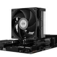 Refroidisseur d'air pour processeur de tour PC Pccooler RT500 TC noir haute performance à 5 caloducs pour PC de jeu, processeurs informatiques, ventilateur de refroidissement du processeur