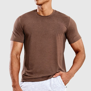 T-shirts pour hommes 100% coton de haute qualité, surdimensionnés, épais, à manches courtes, coupe ample, prix d'usine, respirants, pour la gym. - Product Image 1