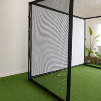 Filet d'entraînement de golf 10x8FT avec cadre métallique robuste pour simulateur de golf intérieur