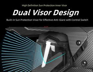 Casco Inteligente Evo Nuevo con Intercomunicador Inalámbrico y Cámara, Certificado para Motocicletas - Product Image 3