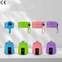 Mini-mixeur électrique portable USB avec logo personnalisé, 6 lames, pour jus de fruits à domicile