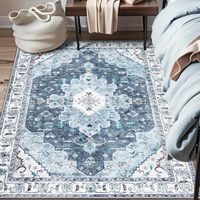 Tapis vintage de style américain, livraison directe disponible, tapis ethnique bohème pour salon, polyester, carré