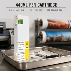 Cartouche d'encre compatible OCB pour Roland MAX 6 couleurs 440ml, cartouche à solvant écologique avec puce à usage unique pour Roland RA-640 RS-640 - Product Image 2