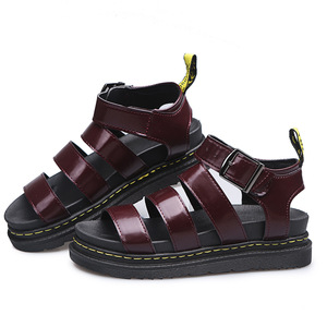 Sandales plates pour femmes été <span class=keywords><strong>2022</strong></span>, tendance mode, décontractées, à bout ouvert, à semelle épaisse, compensées, antidérapantes, rehaussantes - Product Image 4