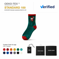 Chaussettes de Noël en coton chaud personnalisées avec logo OEM, chaussettes cadeaux de fête, douces, thermiques, en tissu éponge pour femme, hiver