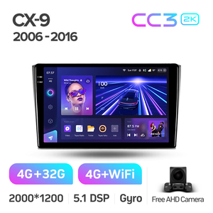 Reproductor de DVD para coche TEYES <span class=keywords><strong>CC3</strong></span> 2K para <span class=keywords><strong>Mazda</strong></span> CX9 CX 9 TB 2006 - 2016 9 pulgadas REPRODUCTOR DE DVD para coche con navegación Android - Product Image 2