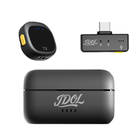 Microphones sans fil professionnels 2,4 GHz, mini micro-cravate avec réduction du bruit, double émetteur pour enregistrement sur téléphone portable