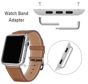 Konektor adaptor logam baja tahan karat untuk Apple Watch Band 44mm 40mm 42mm 38mm IWatch 5 4 <span class=keywords><strong>3</strong></span> <span class=keywords><strong>2</strong></span> Aksesori jam ukuran 49mm - Product Image 6
