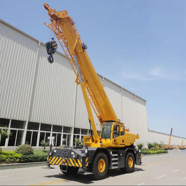 RT50 50 Ton Full Hydraulic Telescopic Boom Rough Terrain Crane Four Wheel Drive Off Road Mobile Engineering Lifting Crane