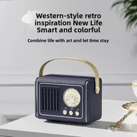 Desain Retro Baru untuk Speaker-Mini Portabel USB Flash Drive & Pembaca Kartu TF Radio FM Bertenaga Baterai Suara Jangkauan Penuh Hadiah