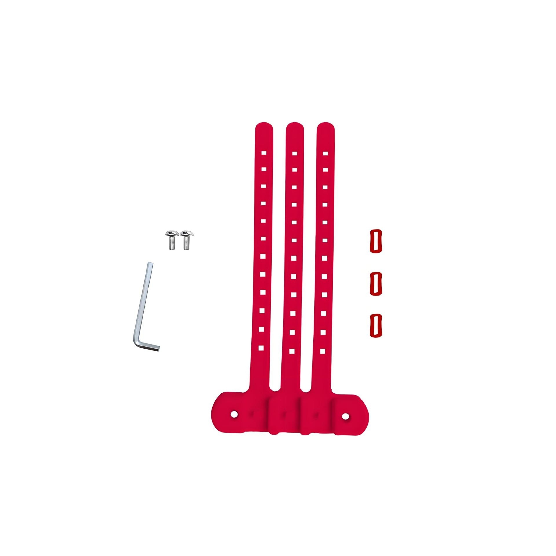 Sangle adaptateur porte-bouteille d'eau en silicone - Rouge [Trois sangles]