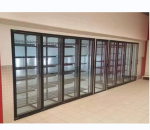 Equipment Chiller Room Sandwich and Walk in Cooler Glass Doors With Shelves for Beverage and Frozen Food - Product Image 2
