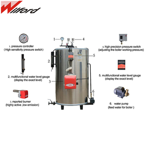 Chaudière à vapeur à gaz d'huile de 200 kg/h LPG - Product Image 3