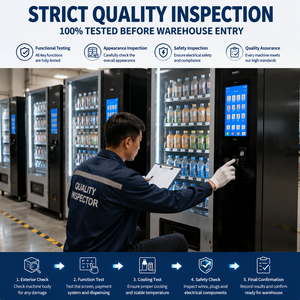 Máquina Expendedora Refrigerada de 60 Compartimentos para Bebidas y Aperitivos, Operada con Monedas y Tarjetas, Diseñada para Comercio Electrónico Transfronterizo y Exportación - Product Image 4